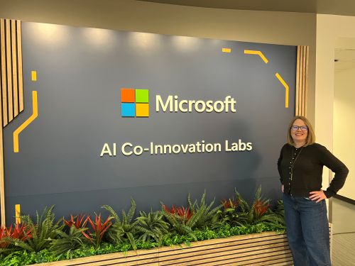 Cogwheel Analytics CEO Stephanie Smith at the AI Co-Innovation Lab in Redmond