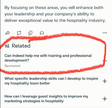 Example of a Sponsored Ad