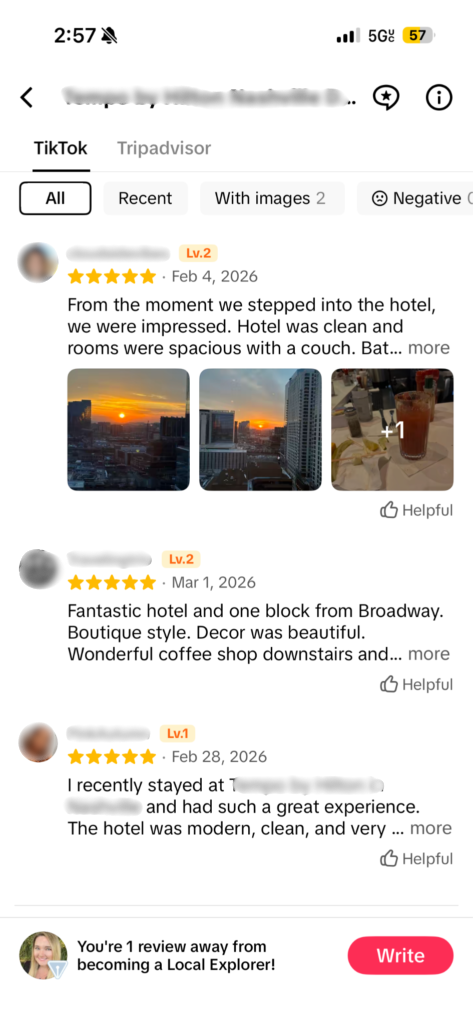 TikTok Reviews Sample